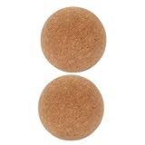 VALICLUD 2 Stück Kork Massagebälle Hochdichte Yogabälle für Nacken und Füße Effiziente Muskelentspannung und Verspannungsabbau Büro