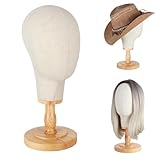DaizySight Standfester Perückenkopf, 21'/54cm Mannequin Köpfe Perückenständer für Presentation von Mützen und Hüten, Perrückenträger Puppenkopf Dekokopf, Perückenständer