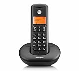Motorola Voice - E201 Digitales Schnurlostelefon, Anrufüberwachung, Fernzugriff, Bitte-Nicht-stören-Taste, Freisprecheinrichtung, Schwarz