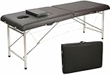 CNPRAZ Professioneller 2-teiliger Spa-Tisch, Aluminium, zusammenklappbar, Massagetisch, Spa-Tisch für Schönheitssalon