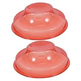 Lurrose 2 Stück Schutzhülle für Zubehör Rauchabdeckung Versteck Schutzabdeckung Abdeckung Alarmabdeckungen Rauchmelderabdeckungen zum Kochen Abs Orange