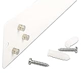 magnets4you - Magnetleiste zum Anschrauben | 350x50mm | weiß | inkl. Schrauben & 6 starker Magnete | Haftgrund für alle Magnete