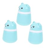 Beaupretty 3 Stück Pack Puderquasten Etuis mit Bärenmotiv Auslaufsicher Kompakt Bpa Frei Reise und Puderbehälter für Talkumpuder und Losen Puder