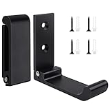 Leryati 2 Stück Klapphaken, Faltbare wandhaken Klappbar 90°Faltbare Kleiderhaken Aluminium Wandhandtuchhaken Mit Tragfähigkeit 15kg, Kleiderhaken Klapphaken Schwarz für Küche Badezimmer Wand