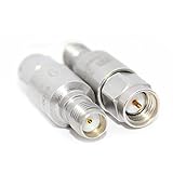 TOJOIN 2PCS RF Koaxial-Dämpfungsgerät, 8GHz 6dB 2W 50Ohm SMA Stecker auf SMA Buchse RF Coaxial Attenuator SMA Fester Dämpfungsregler