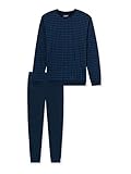 Uncover by Schiesser Herren Pyjamas Schlafanzug lang, Nachtblau, 52 EU