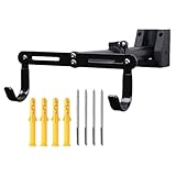 Wandhalterung Fahrrad - Horizontale Fahrrad Wandhalterung Für Garage - Schwerlast Aufbewahrungssystem Praktische Haken Platzsparende Aufbewahrung Für Garten Werkstatt Garage Wohnung