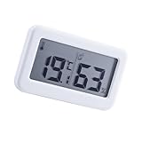 SHOWERORO 1Pc Temperaturmesser Digitalthermometer Praktisches Hygrometer Thermometer Für Zuhause Luftfeuchtigkeitsmesser Wetterstation Uhr Heimthermometer