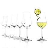 Stölzle Lausitz Classic Destillatgläser 6er Set 185 ml – Hochwertige Gläser für Obstbrände, Rum, Sherry & Spirituosen – Elegante Digestif-Gläser aus bleifreiem Kristallglas – Spülmaschinenfest