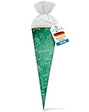 itenga Geschwisterschultüte 35cm Formeln Geschenkverpackung kleine Schultüte für Schüler Studenten passend zum Schulstart Ausbildungsstart oder Studium