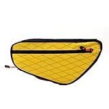 NiuLumea 1,7 l Nylon-Dreieck-Rahmentasche für Fahrrad-Oberrohr für kompakte Strap-On-Aufbewahrung, für Mountainbikes, Rennräder und Fahrräder, schwarz