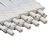 LUXULA 10er Set LED Feuchtraumleuchte 120 cm - mit Quick Connector - IP65 4000K Neutralweiß - 36W 3250lm - Wannenleuchte Röhre Keller Garage Werkstatt