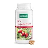 Sanct Bernhard Bio-Hagebutten-Kapseln | 500 mg Hagebuttenpulver pro Kapsel | aus kontrolliert biologischem Anbau | 240 Kapseln