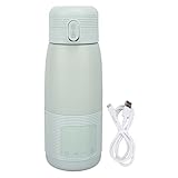 FAUOSWUK Tragbarer Flaschenwärmer für das Reisen, Milchwärmer für Baby, Große Kapazitätsformel, Wasser, Milchwärmer Babykolben für Fahrzeug, Auto, Flugzeugreise