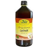 Singulares Lachsöl 1 L für Hunde und Katzen – 100% reines Einzelfuttermittel, natürliche Quelle Omega-3-Fettsäuren, Ergänzung Futterration