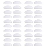 NATUCE 20 Paar Silikon Nasenpads Brille Selbstklebend, Nasenpads für Brillen Nasenpads Anti Rutsch, Nasenpads für Brillen zum Kleben (Transparent, 1mm)