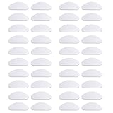 NATUCE 20 Paar Silikon Nasenpads Brille Selbstklebend, Nasenpads für Brillen Nasenpads Anti Rutsch, Nasenpads für Brillen zum Kleben (Transparent, 1mm)