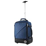 Cabin Max Greenwich 30L Hybrid Trolley Rucksack 45x36x20cm für Easyjet Untersitz-Handgepäck Reisetasche (45x36x20cm Atlantic Blue)