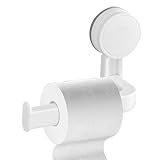 Demsyeq Toilettenpapierhalter Selbstklebend - Badezimmer Tissue Halter Toilettenpapier Stick mit Saugnapf - Verdickter Saugnapfhalter für Stärkere Adsorption, Keramik, Glas, Schlafzimmer, Türen