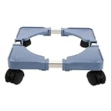 Alasum Verstellbarer Möbelroller mit Mobiler Untergestell für Waschmaschine Mini kühlschrank Blumenkübel und Gasflaschen Leicht Beweglicher Sockel Einfache Montage Modernes Design