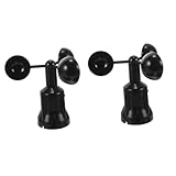BESTonZON 2 Stück Meteorologische Überwachungsgeräte Abdeckung Des Windrichtungs-anemometers Windanzeigegehäuse Windgeschwindigkeit Anemometer Windmessgerät Windsensor Messung Black Abs