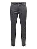 ONLY & SONS Herren Onsmark Slim Check 020933 Pant Chinohose, Demitasse, 33W / 32L EU