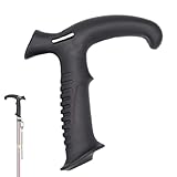 Hebelgriff für Spaziergänge, Trekkingstockgriff, Trekkinggriff mit geradem Griff, Krücke mit gebogenem Griff, Wander-Griff, Zubehör für den Hebel für