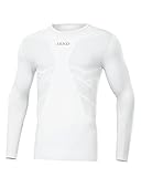 JAKO Herren Comfort 2.0 Longsleeve, Weiß, L EU