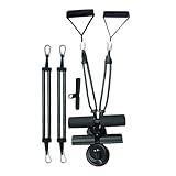 Sit-Up-Assistent, Core-Trainer, Bauchmuskel-Trainer, verstellbarer Saugfuß, Schaumstoff-Griffe, Heim-Fitness, ideal für Jugendliche, Männer, Frauen, 22,9 x 20 cm, Rosa/Schwarz, 1 Set