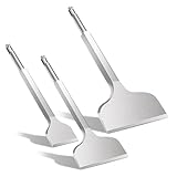 SDS PLUS 3 Stück Meißel-Set, Premium Fliesenmeißel 40 x 250 mm, Flachmeißel 75x250 mm & Meißel 100x280 mm SDS PLUS Meißel Set Langlebig & Scharf für Fliesen Fliesenkleber Beton Naturstein Mauerwerk