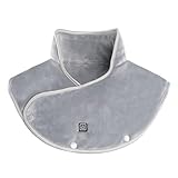 Heizkissen-Schal – thermischer heißer komprimierter Schal, schnell heizend, elektrisch beheizte Wraps – mit Timer für Zuhause, Büro, Reisen, Winter, Spätherbst, Wohnung, Schlafsaal, Spa-Center