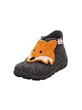 Superfit Jungen - Schuhe HAPPY Slipper, Modern, GRAU/ORANGE 4700, 28