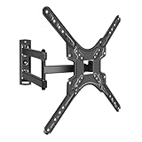 Verstellbare TV-Wandhalterung, ausziehbare schwarze Metallhalterung, schwenkbar, neigbar, vollbeweglicher TV-Ständer für die meisten 14-60-Zoll-Fernseher, robustes Wandmontage-Set für Zuhause, Büro