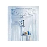 Spirella colección Cortina baño (sin Brazos) de 200x170 cm, para la estructura Ombrella, Kollektion Duschvorhang ohne Arme, 200 x 170 cm, transparent, White, 200x170cm