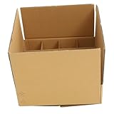 Housoutil Tic Toe Partition Verpackungsboxen Kartons Umzugskartons Wellpappe Versandkartons Kleiderkartons Für Den Umzug Kleine Verpackungskartons Versandkartons Wellpappe Khaki