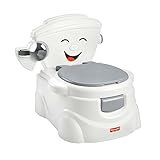 Fisher-Price Meine erste Toilette, Töpfchen für Babys, deutsche Version, interaktives Toiletten Training, mit Musik und Geräuschen, Baby Topf, ab 1 Jahr HJC38