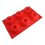 CONGARTENO DIY Silikon Kuchenform Antihaft Backformen für Vielseitig Einsetzbar Ofen und Mikrowelle Zufällige Farben Geburtstagsfeiern