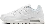Nike Herren Air Max Command Leather Sneakers, Weiß (White/White-Metallic Silver), 45 EU