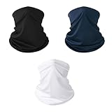 3 Stück Multifunktionstuch,MotorradHalstuch Herren Porosität,Schlauchschal Herren,Baumwolle Tuch,Gesichtsschutz,Radsport-schal,Wirksamer Schutz für das Gesicht,Geeignet für Motorrad- und Fahrradfahren