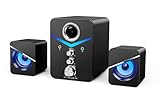 LIWEARE Audio Lautsprecher mit Kabel, 2.1 PC-Lautsprecher mit subwoofer, Computer Lautsprecher Boxen für PC,Smartphone, Laptop, TV, Unterstützt AUX, USB-Stromversorgung