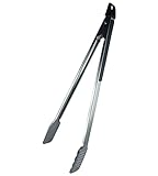 Kohlfuchs Premium Grillzange - Küchenzange - 45cm Länge mit Verschluss - Rostfreier Edelstahl - Rutschfester Griff