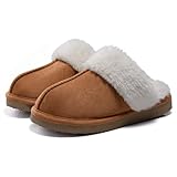 Comwarm Damen Warme Hausschuhe Memory Foam Plüsch Pantoffeln Herren Slippers Winter