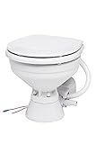 Compass Elektrische Bordtoilette Silent mit Zerhackerpumpe 33x35x47cm I Leiser Betrieb I Einfache Bedienung | Korrosionsbeständig I Einfache Reinigung | Kompatibel mit JABSCO