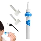 Fukamou Ohrreiniger, Tragbares Ohrenschmalz Entfernungsgerät, Elektrisches Reinigungszubehör Mit 2 Ersatzaufsätzen Für- Erwachsene, Kinder & Unterwegs