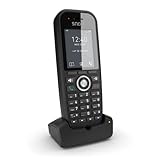 Snom M30 IP DECT Mobilteil Multizell kompatibel, Beleuchtete Tastatur.B. Halten oder Weiterleiten,22 Stunden Sprech/2 Wochen Standby-Zeit, 3 Jahre Herstellergarantie, Schwarz, 00004607