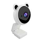 SHENGXINA Webcam Voll HD 1080P. Weiter Winkel USB Webcam mit Mikrofonmikrofon Anti-Peeping Auto -Webkamera for Pc. Computer-Laptop-Live-Streaming(01 White)