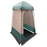 Outdoor-Campingzelt, 160 × 160 × 240 cm Großes Duschzelt, Tragbare Outdoor-Duschkabine, Dunkelgrüner Camping-Sonnenschutz, Geeignet Picknicks, Camping und Outdoor-Aktivitäten