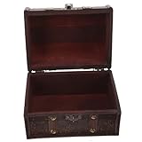 Healvian Box Box Aufbewahrungsbox aus Holz Schmuck Veranstalter Wirklich Schlüssel Fall mit Form Dekoration Schatz Antiquität Holzkisten zur Aufbewahrung Juwelierorganisator hölzern