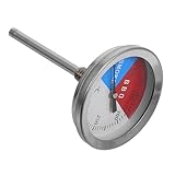 Abaodam Grillthermometer Bbq Thermometer Kaminthermometer Sofort Ablesbares Fleischthermometer Ofenfestes Thermometer Grillsondenthermometer Ofenrohrthermometer Edelstahl 304