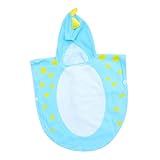 ARTSEWPLY Kapuzen Badetuch Dinosaurier Motiv Saugfähiges Schnell Trocknendes Baumwoll Badetuch Poncho für Jungen und Mädchen für Dusche Schwimmen Strand und Bad